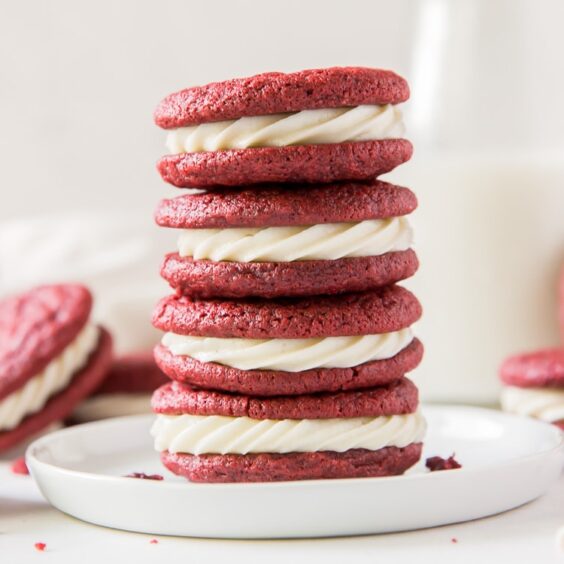 Red Velvet Sandwich Cookies – If You Give a Blonde a Kitchen