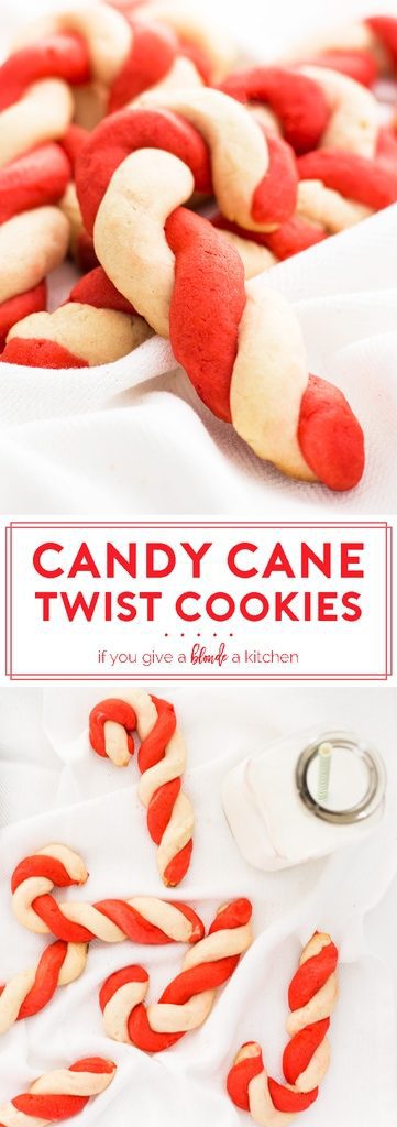 Twist Candy Cane Cookies | If You Give a Blonde a Kitchen